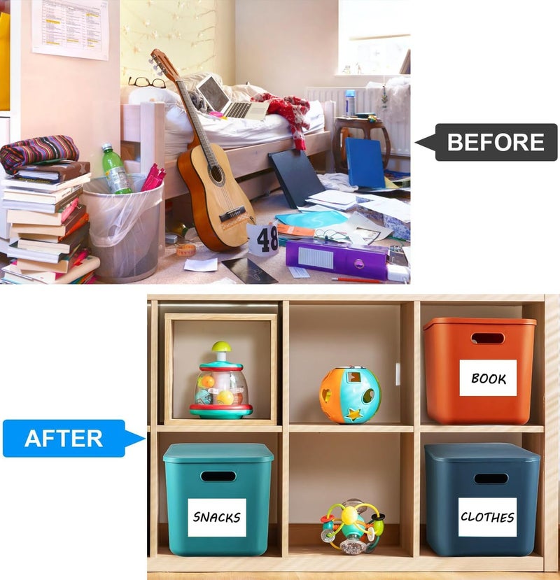 Lrogoe 150 Pcs Labels for Storage Bins, 6 X 4 Inch Removable Tear Resistant No Residue Storage Bins Labels for Home Organization, Storage, Business, School - Image 5